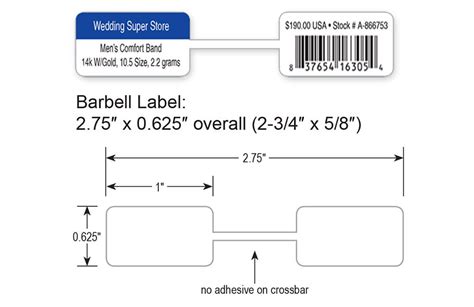 Printable Barbell Tags